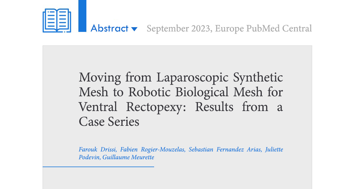 abstract biological mesh for rectopexy